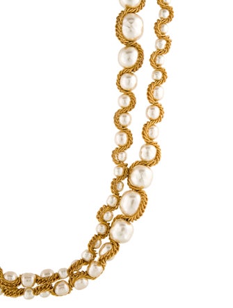 Miriam Haskell Faux Pearl & Crystal