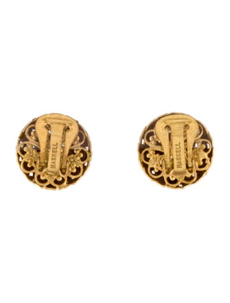 Miriam Haskell Woven Clip-On Earrings