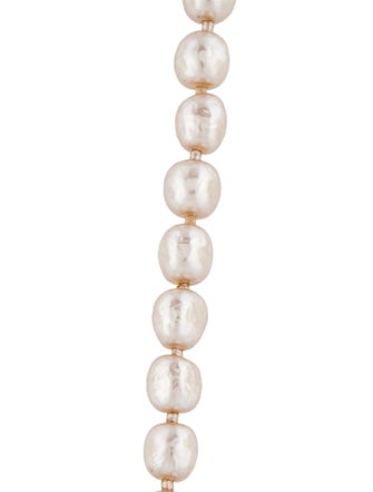 Miriam Haskell Faux Pearl Bead Strand Necklace