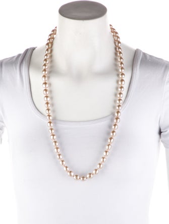 Miriam Haskell Faux Pearl Bead Strand Necklace