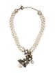 Miriam Haskell Faux Pearl, Bead & Crystals Multistrand Necklace