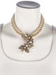 Miriam Haskell Faux Pearl, Bead & Crystals Multistrand Necklace