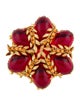 Miriam Haskell Crystal & Resin Brooch Pin