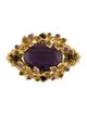 Miriam Haskell Crystal Brooch Pin