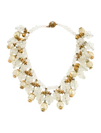 Miriam Haskell Bead Strand Choker Necklace