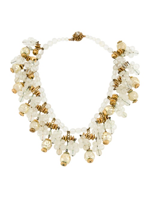 Miriam Haskell Bead Strand Choker Necklace