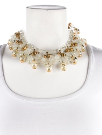 Miriam Haskell Bead Strand Choker Necklace