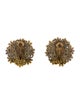 Miriam Haskell Faux Pearl & Crystal Clip-On Earrings