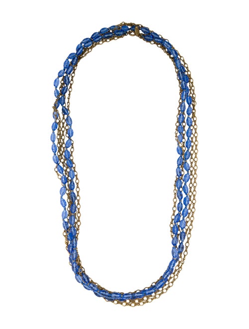Miriam Haskell Glass & Bead Multistrand Necklace