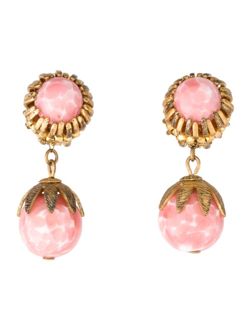 Miriam Haskell Bead Drop Earrings