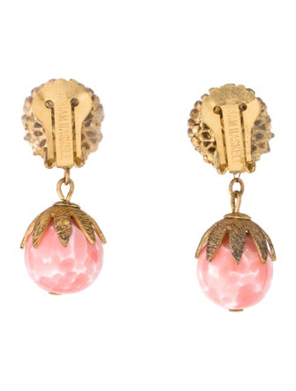 Miriam Haskell Bead Drop Earrings