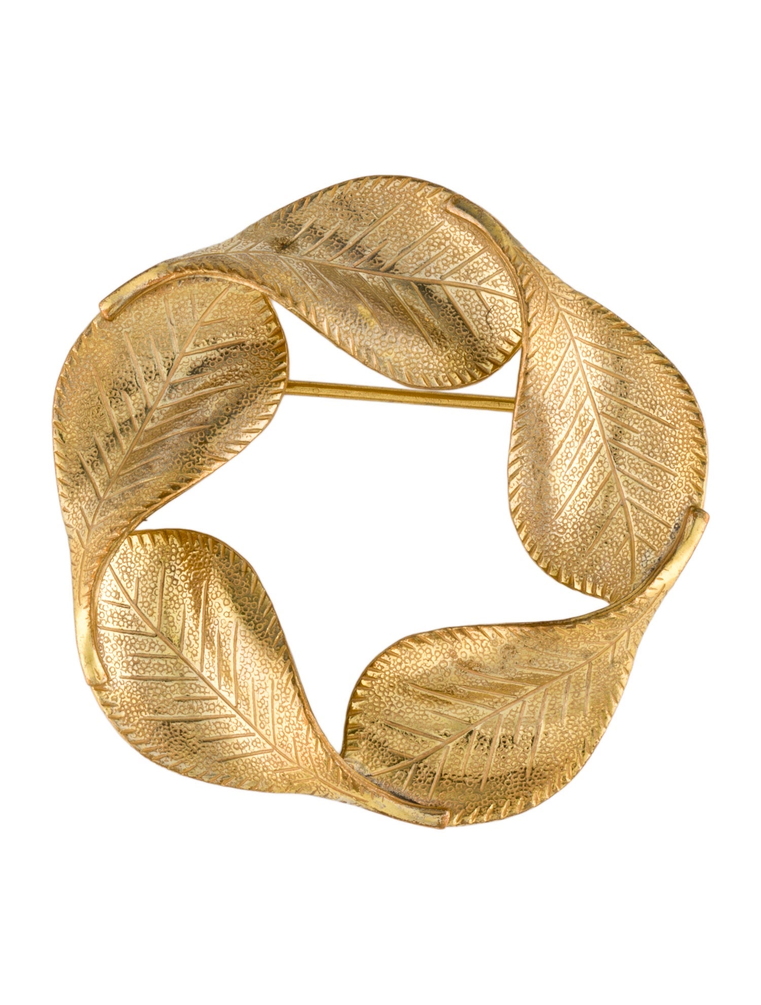 Miriam Haskell Leaf Brooch