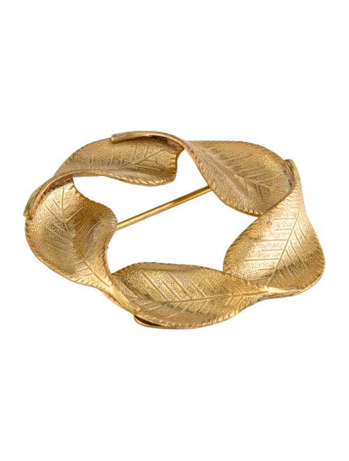 Miriam Haskell Leaf Brooch