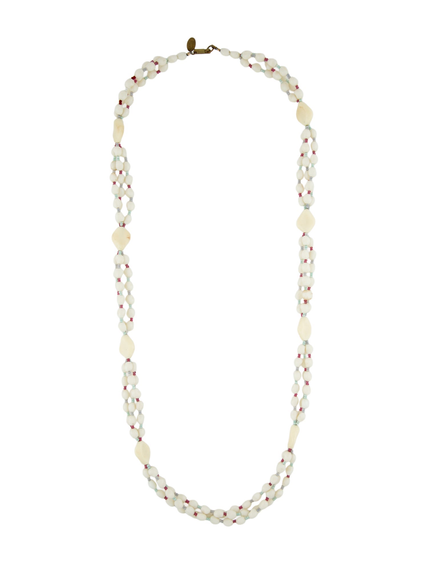 Miriam Haskell Beaded Station Necklace