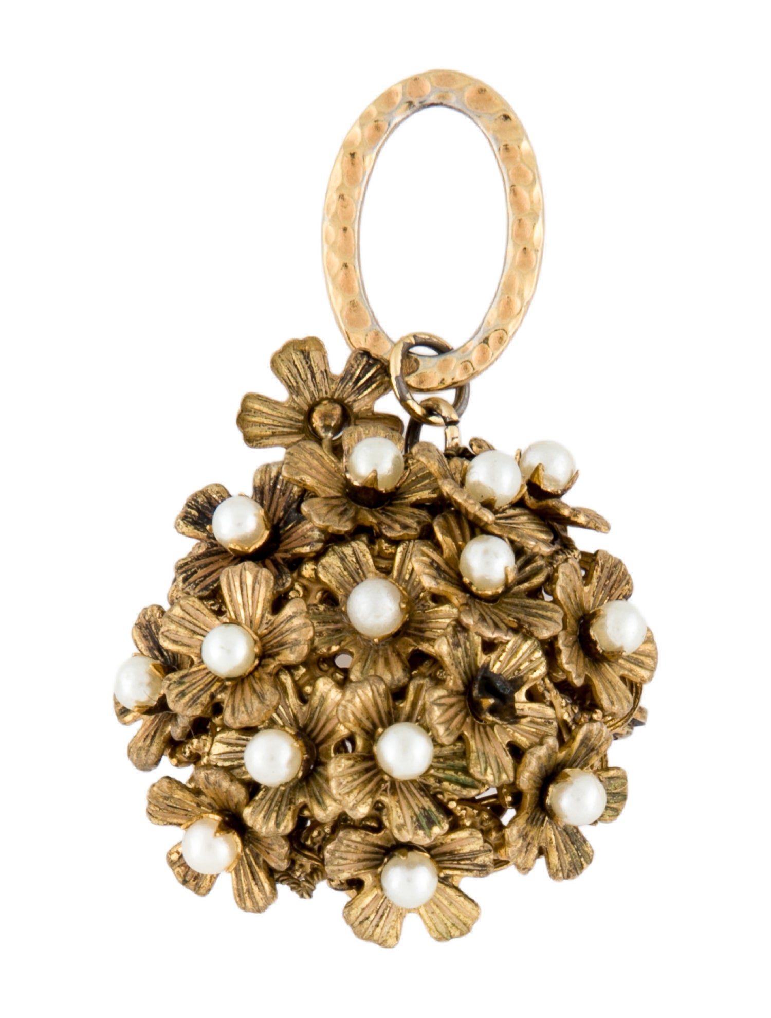 Miriam Haskell Faux Pearl Brooch Pin