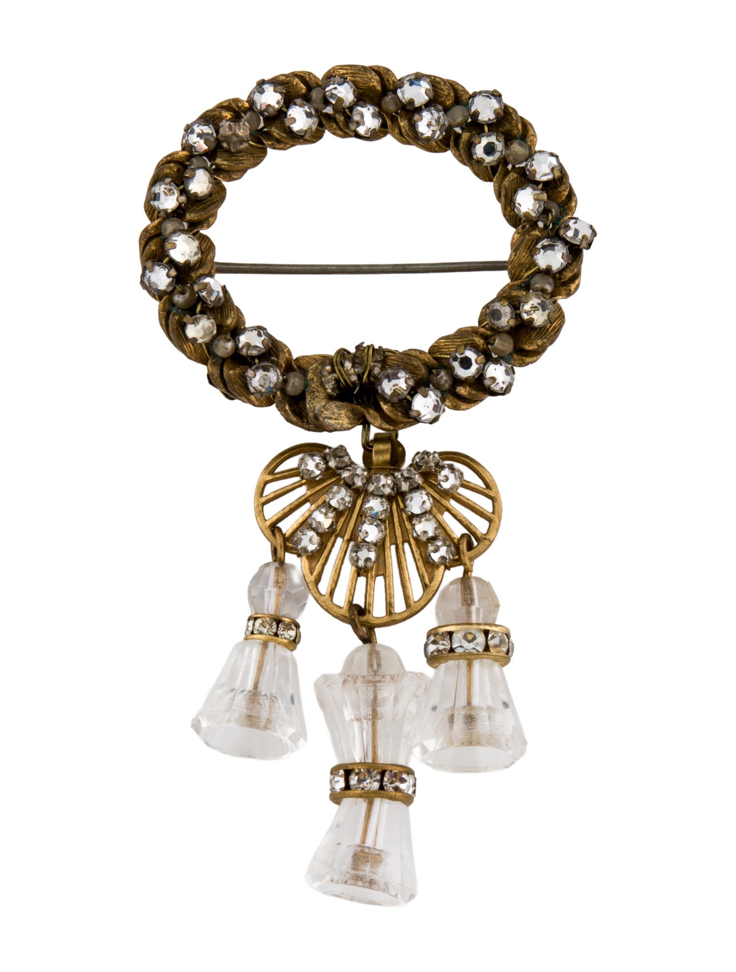 Miriam Haskell Crystal & Resin Brooch