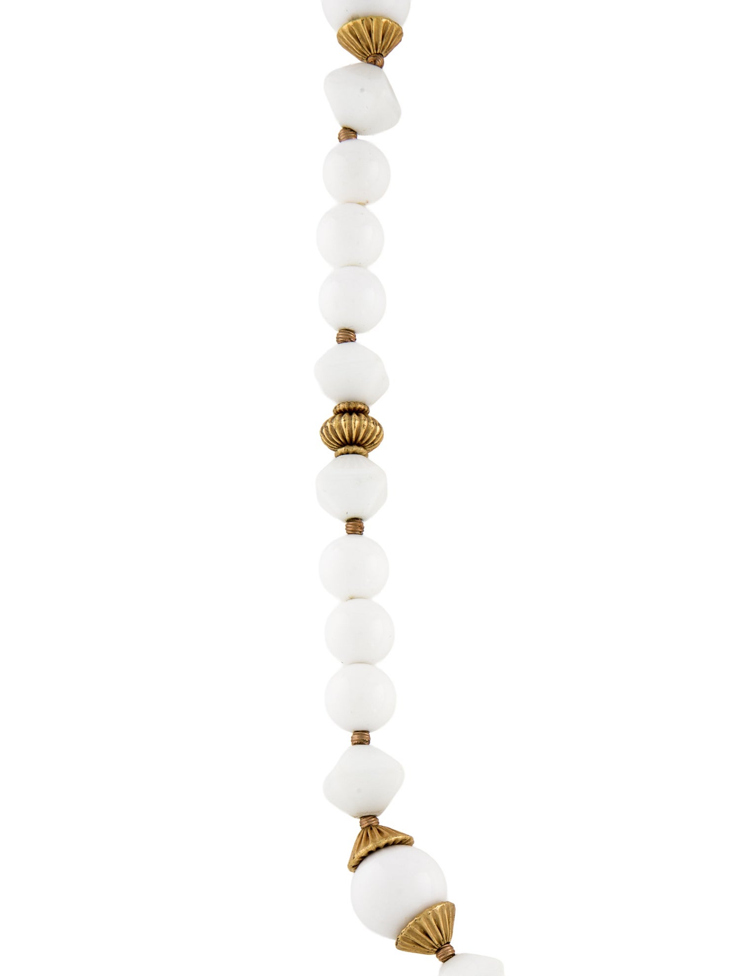 Miriam Haskell Resin Beaded Long Necklace
