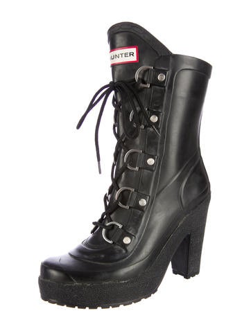 platform rubber boots