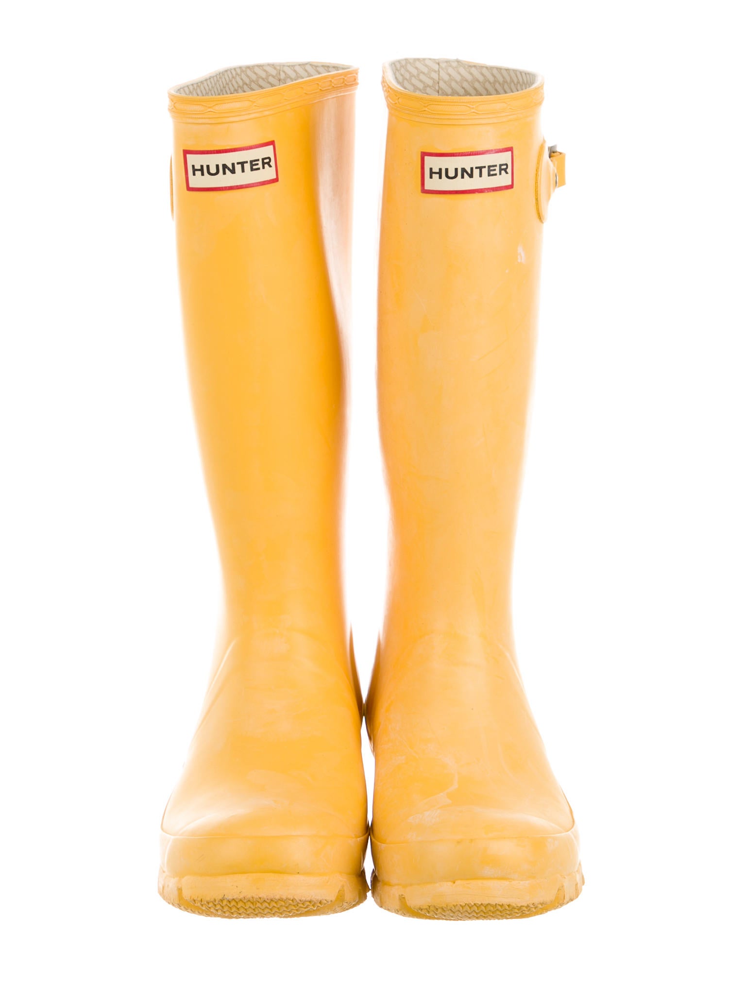 Hunter Boys' KneeHigh Rain Boots Yellow Sizes 716, Boys WH820949
