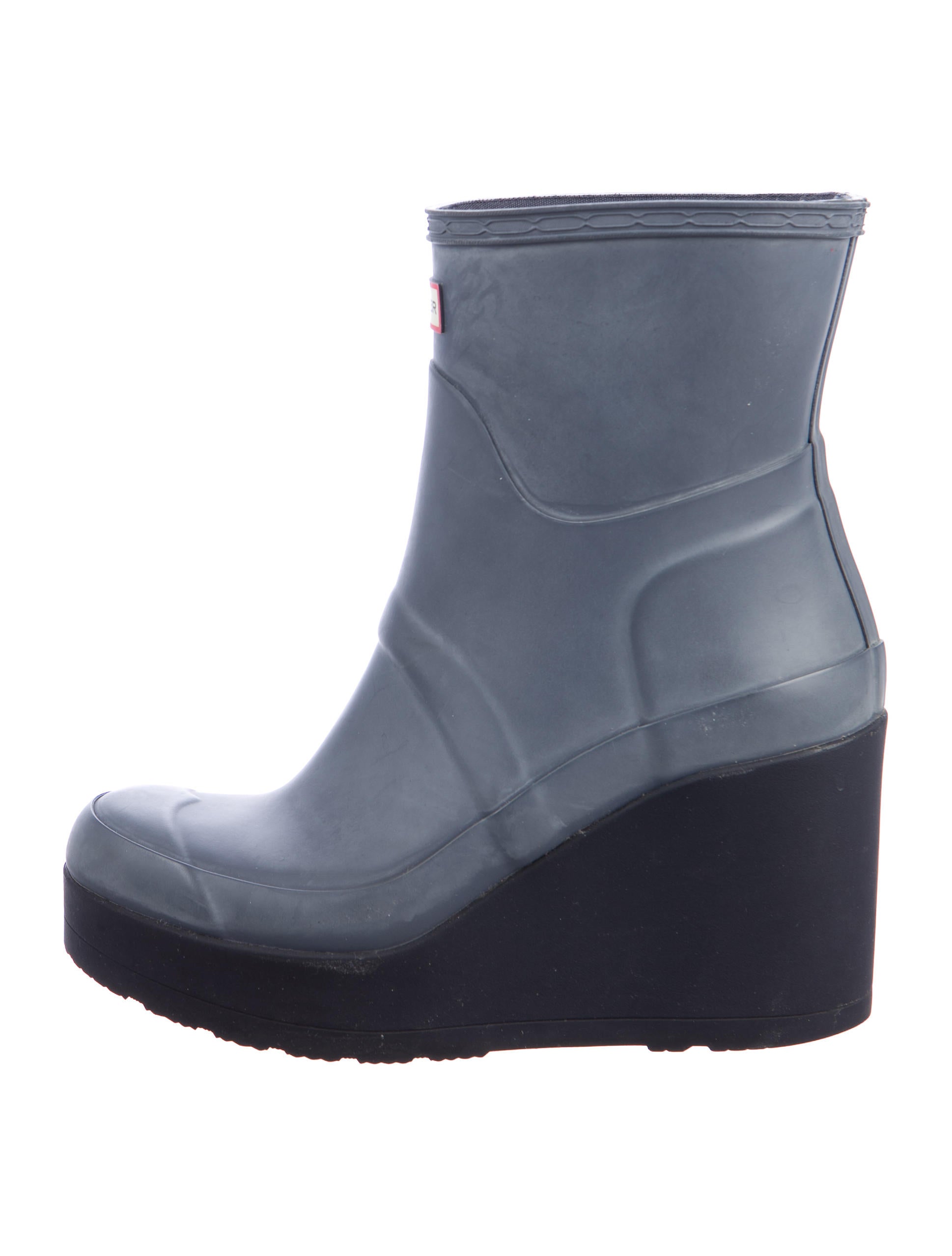 rubber wedge boots