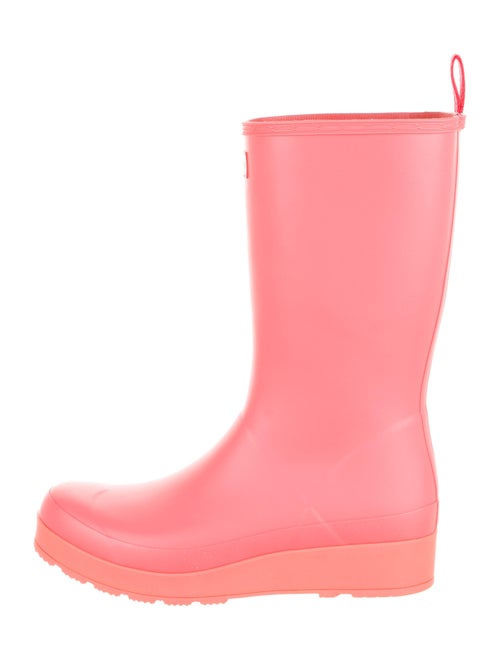 Hunter Rubber Rain Boots Orange