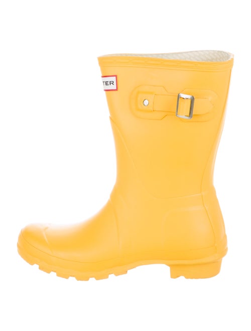 Hunter Rain Rubber Rain Boots Yellow