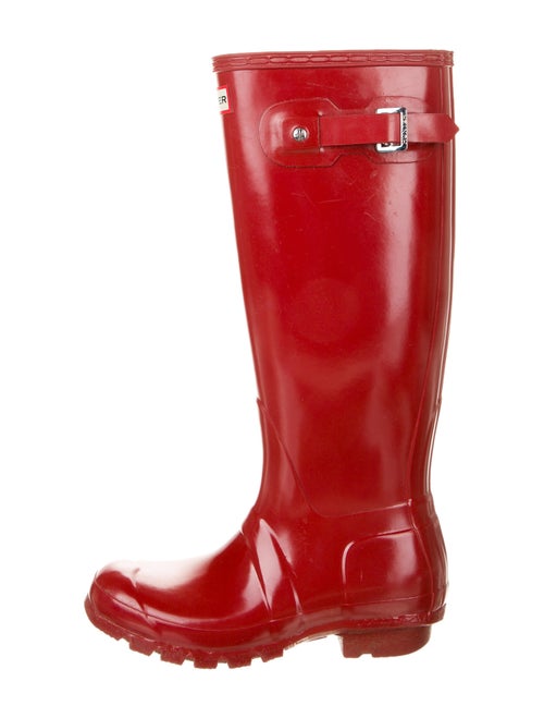 Hunter Rain Boots Rubber Rain Boots Red
