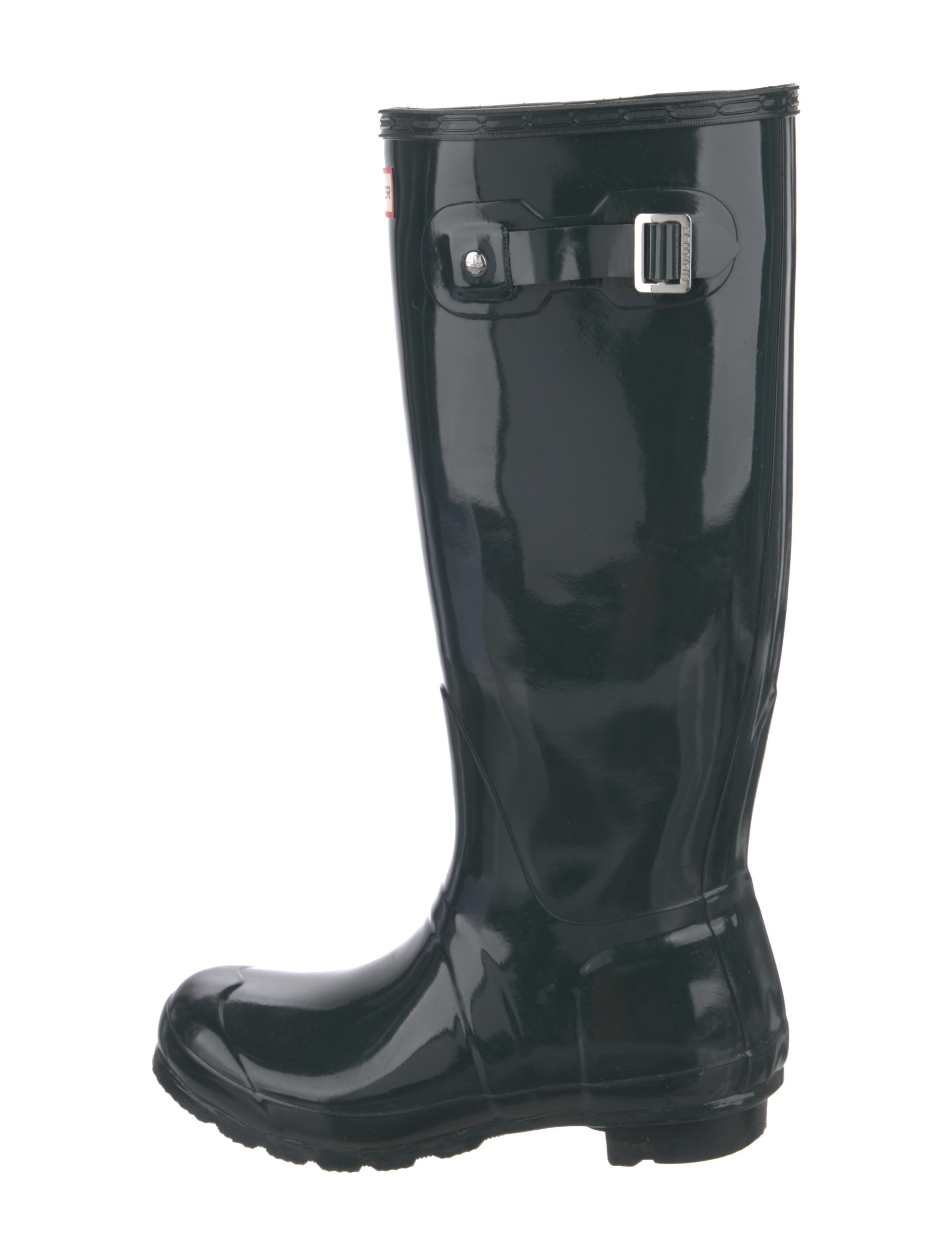 Hunter Rubber Rain Boots Green Boots, Shoes WH835615 The RealReal