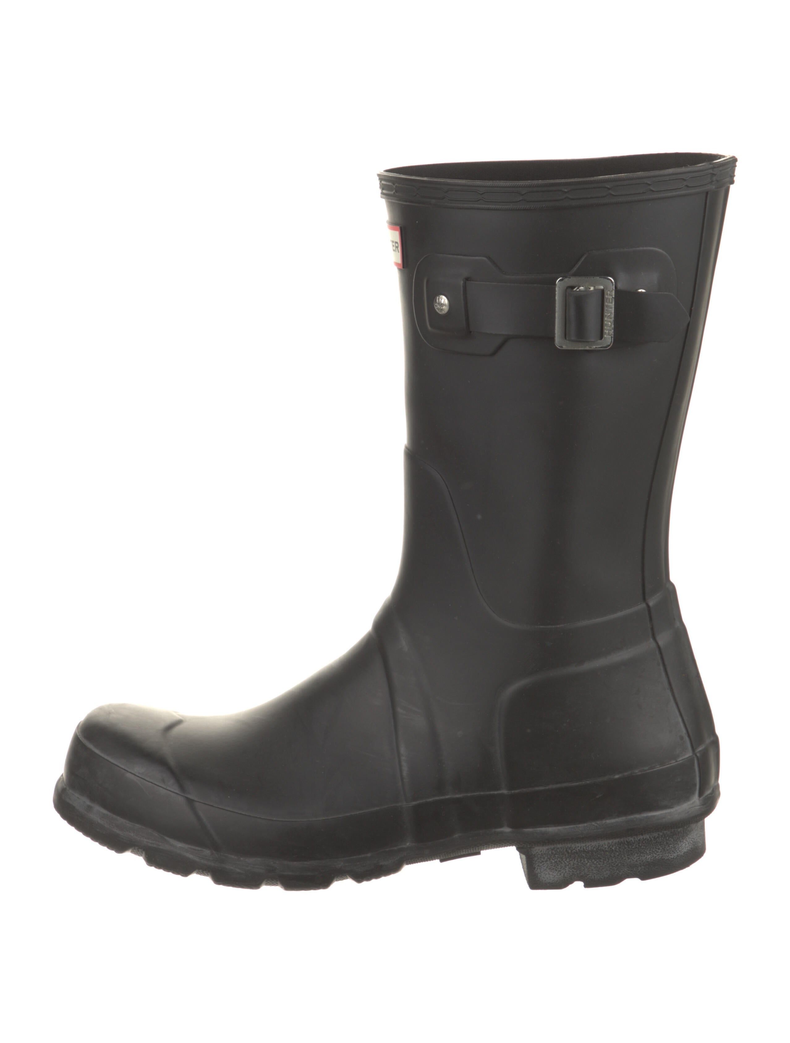 Hunter Rubber Rain Boots Black Boots, Shoes WH835781 The RealReal