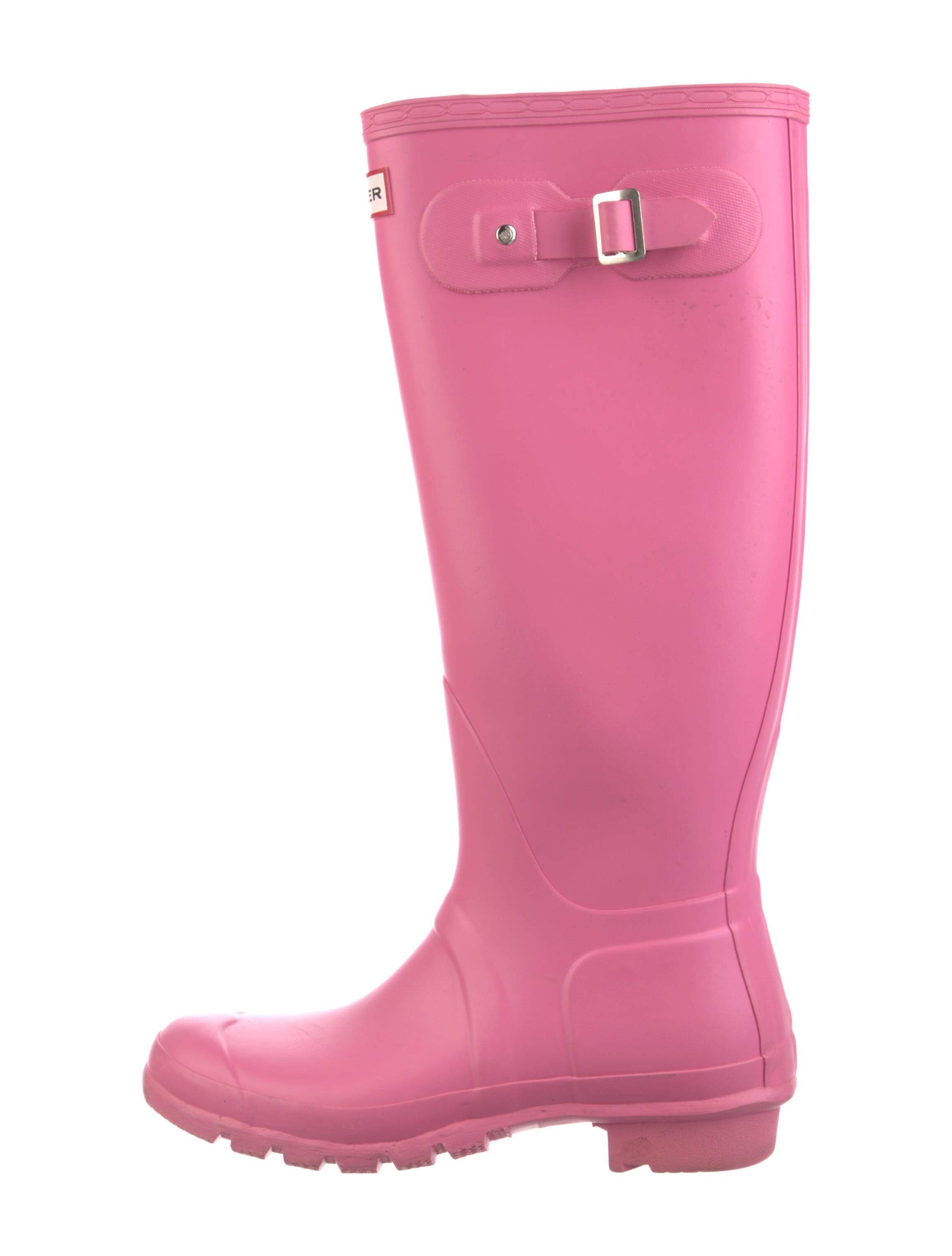Hunter Rubber Rain Boots Pink Boots, Shoes WH835899 The RealReal