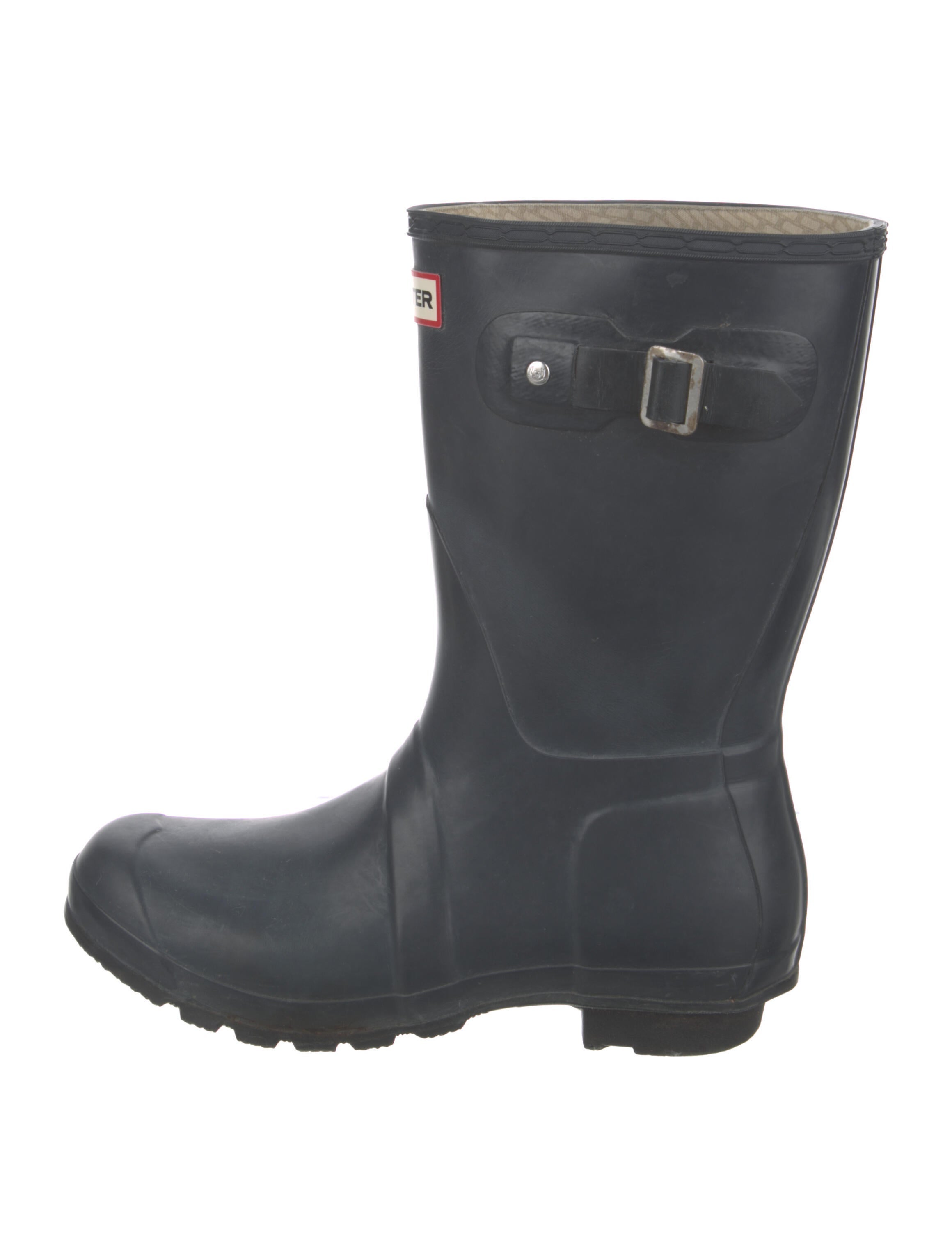 Hunter Rubber Rain Boots Blue Boots, Shoes WH838023 The RealReal