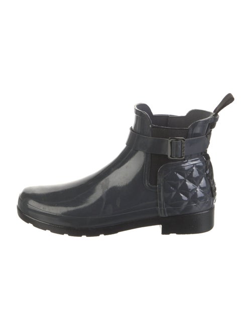Hunter Quilted Pattern Rubber Rain Boots