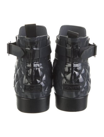 Hunter Quilted Pattern Rubber Rain Boots