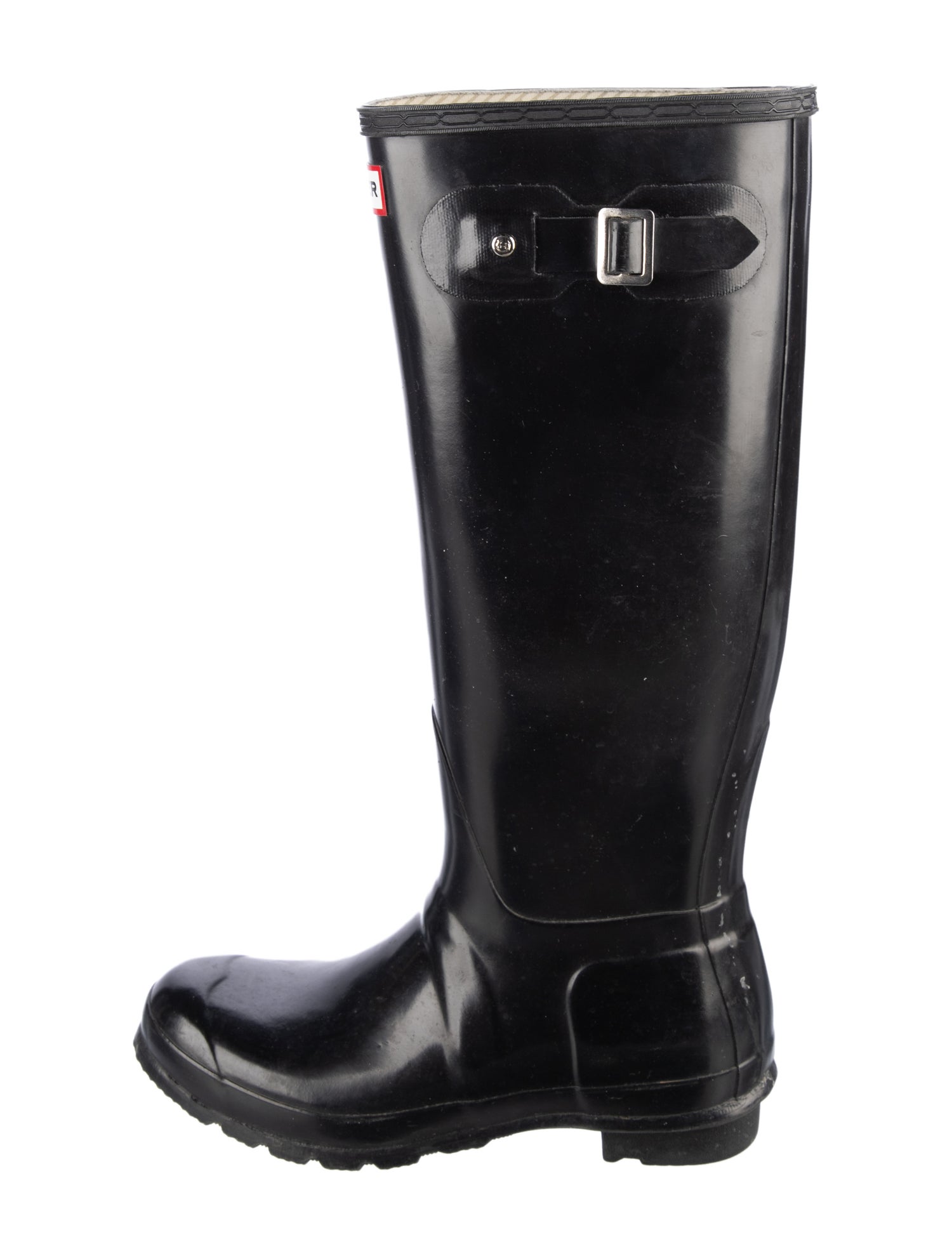 Hunter Rubber Embroidered Accent Rain Boots