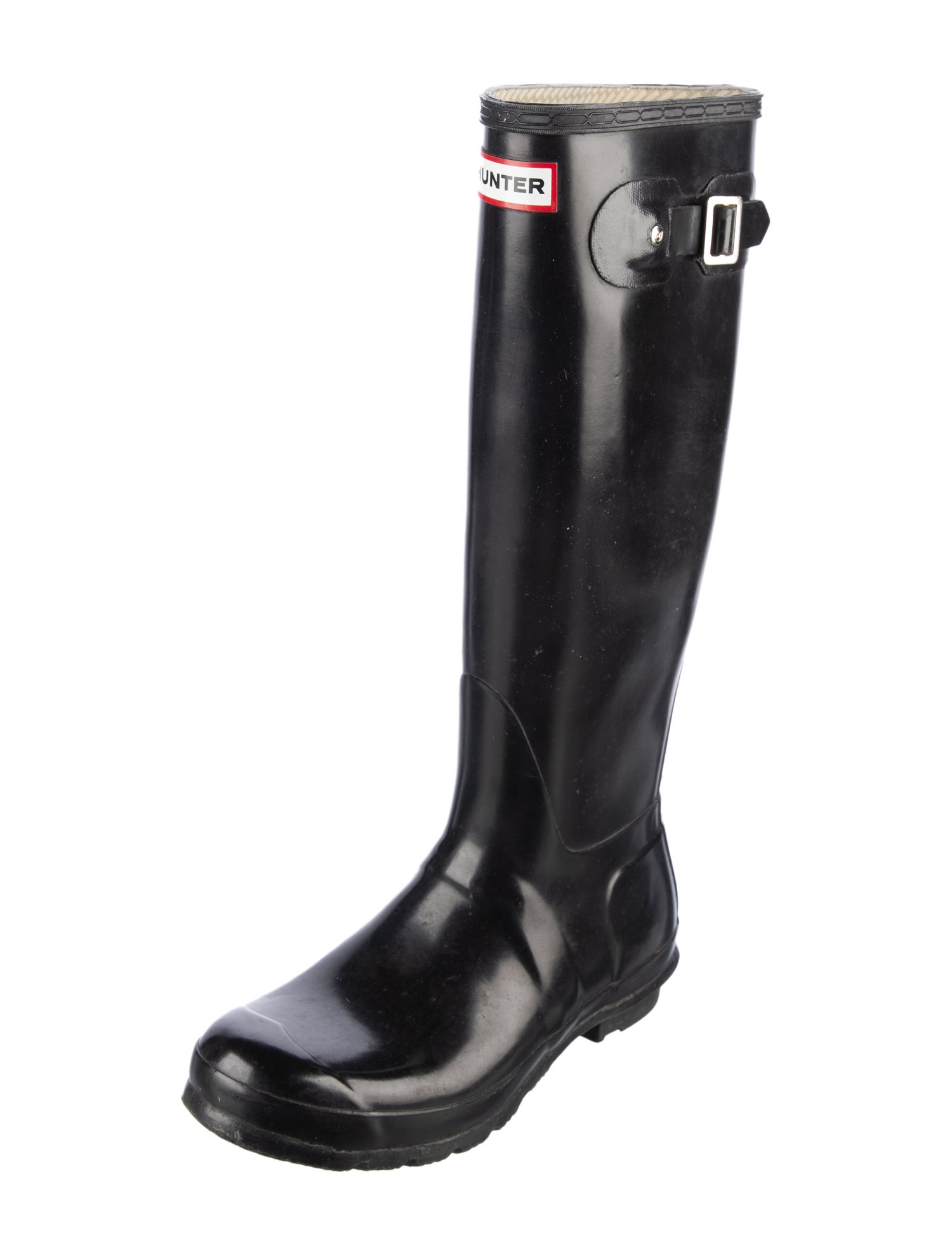 Hunter Rubber Embroidered Accent Rain Boots