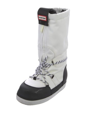 Hunter Nylon Printed Lace-Up Boots