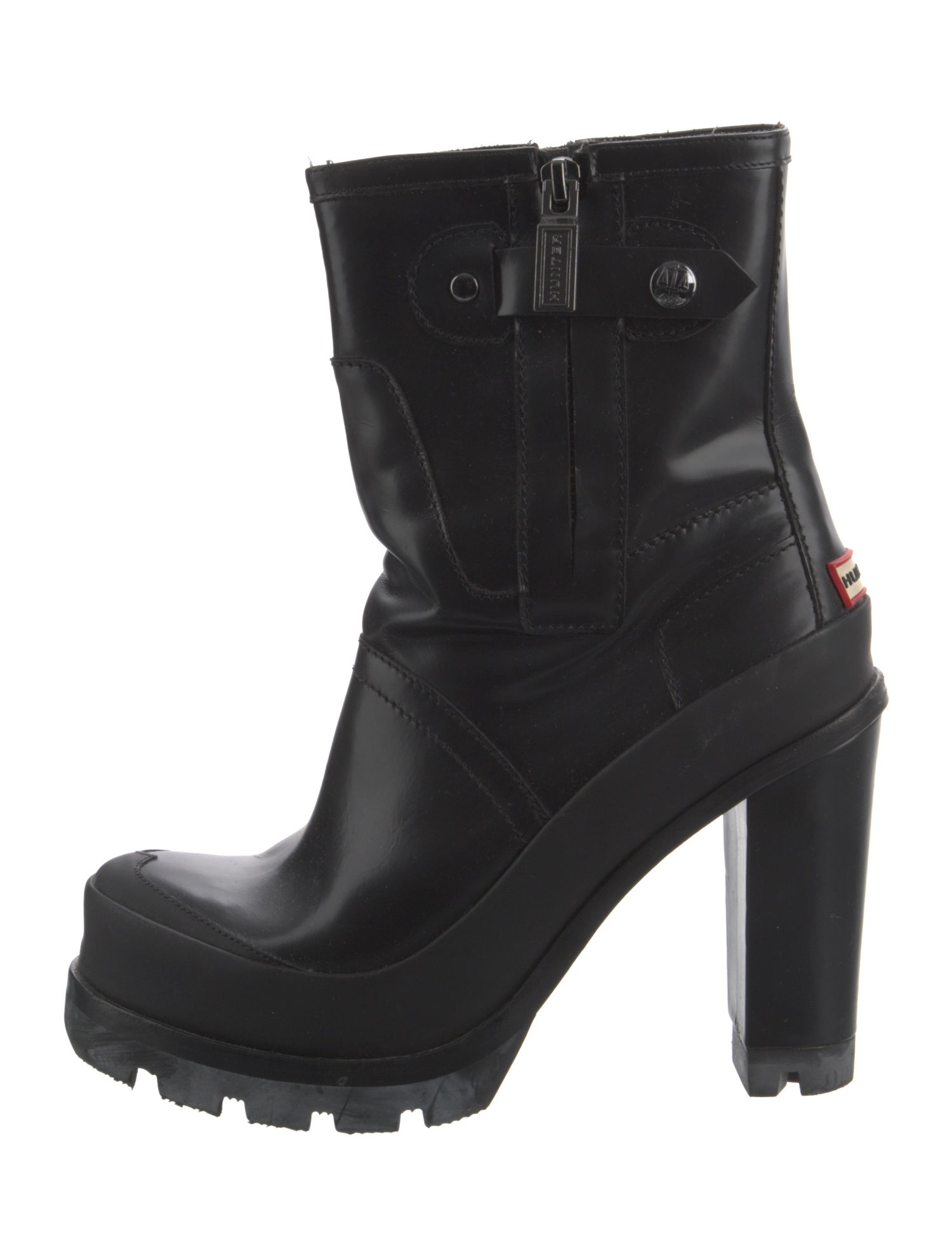 Hunter Leather Rain Boots