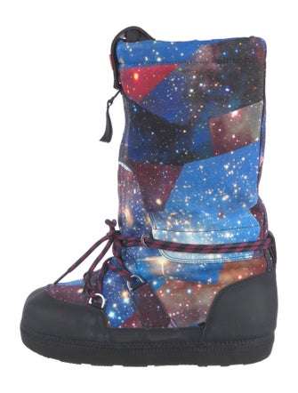 Hunter Printed Lace-Up Boots