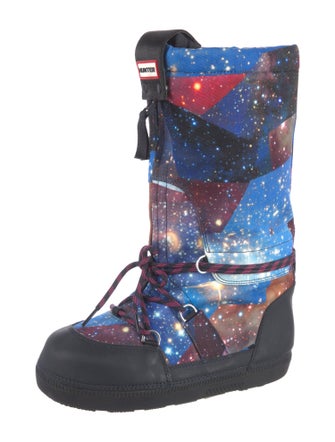 Hunter Printed Lace-Up Boots