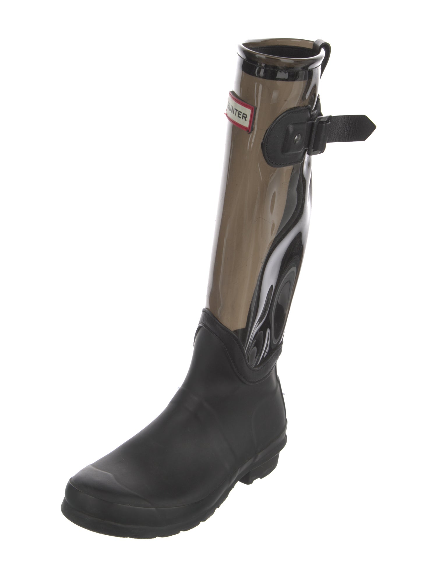 Hunter Acrylic Colorblock Pattern Boots