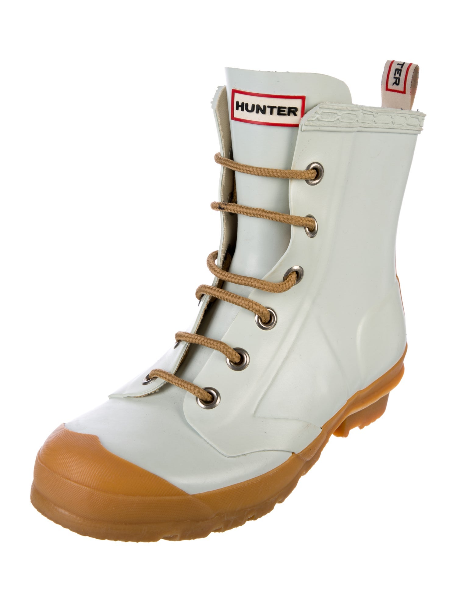 Hunter Rubber Colorblock Pattern Rain Boots