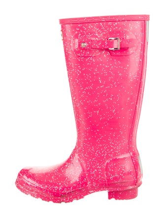 Hunter Rubber Polka Dot Print Rain Boots