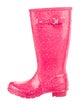 Hunter Rubber Polka Dot Print Rain Boots