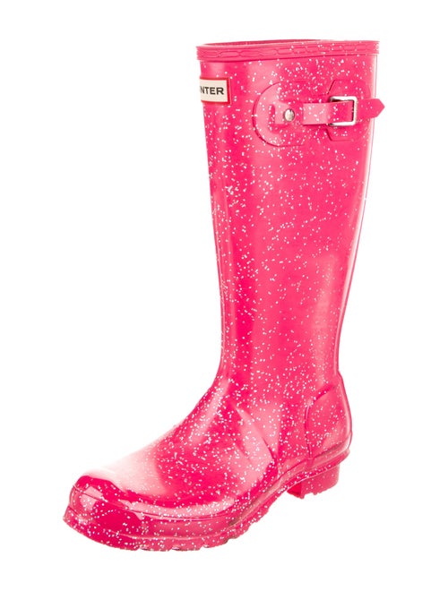Hunter Rubber Polka Dot Print Rain Boots