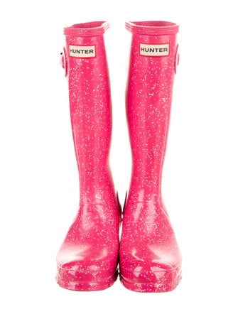 Hunter Rubber Polka Dot Print Rain Boots