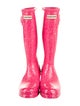 Hunter Rubber Polka Dot Print Rain Boots