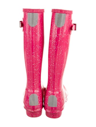 Hunter Rubber Polka Dot Print Rain Boots