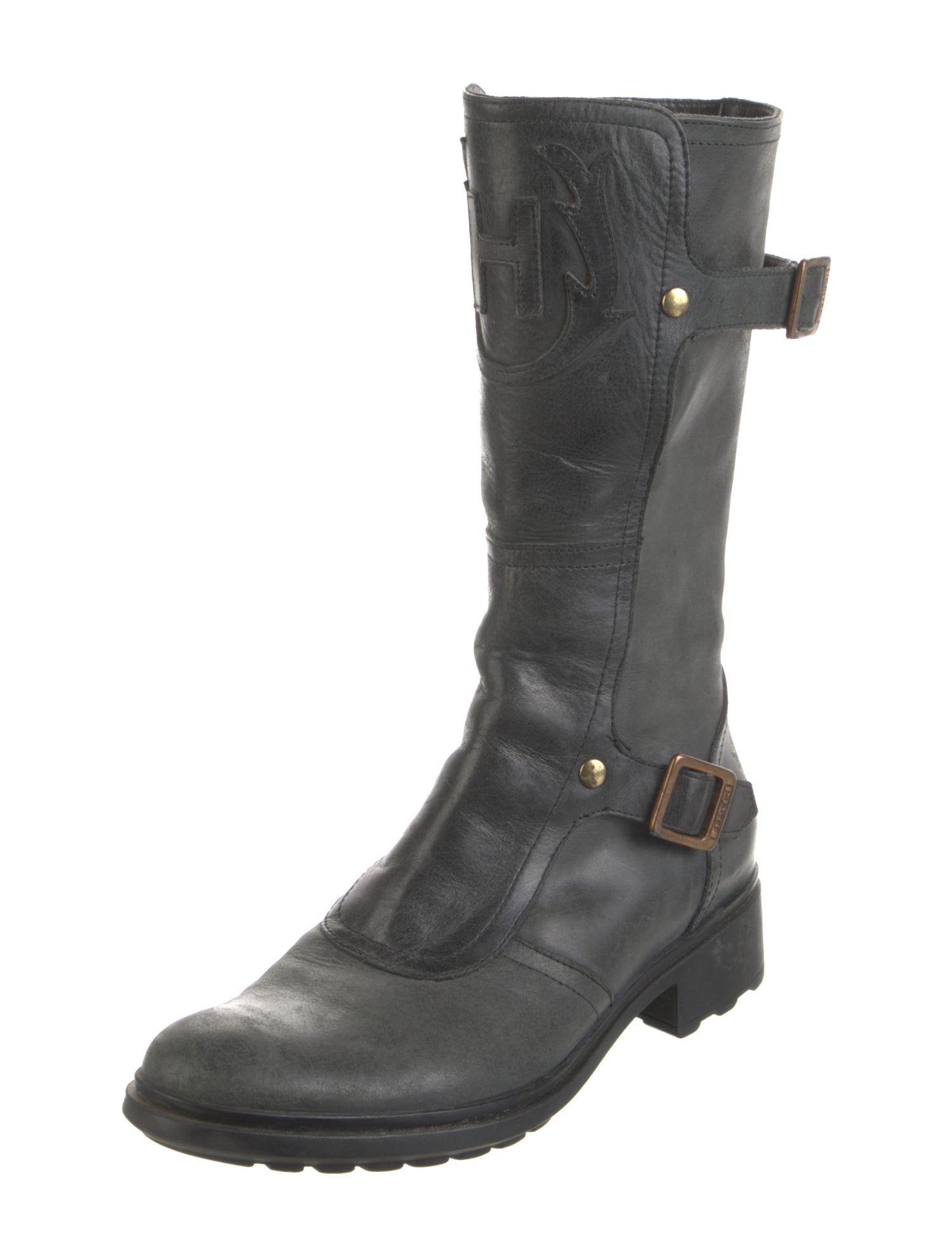 Hunter Suede Moto Boots
