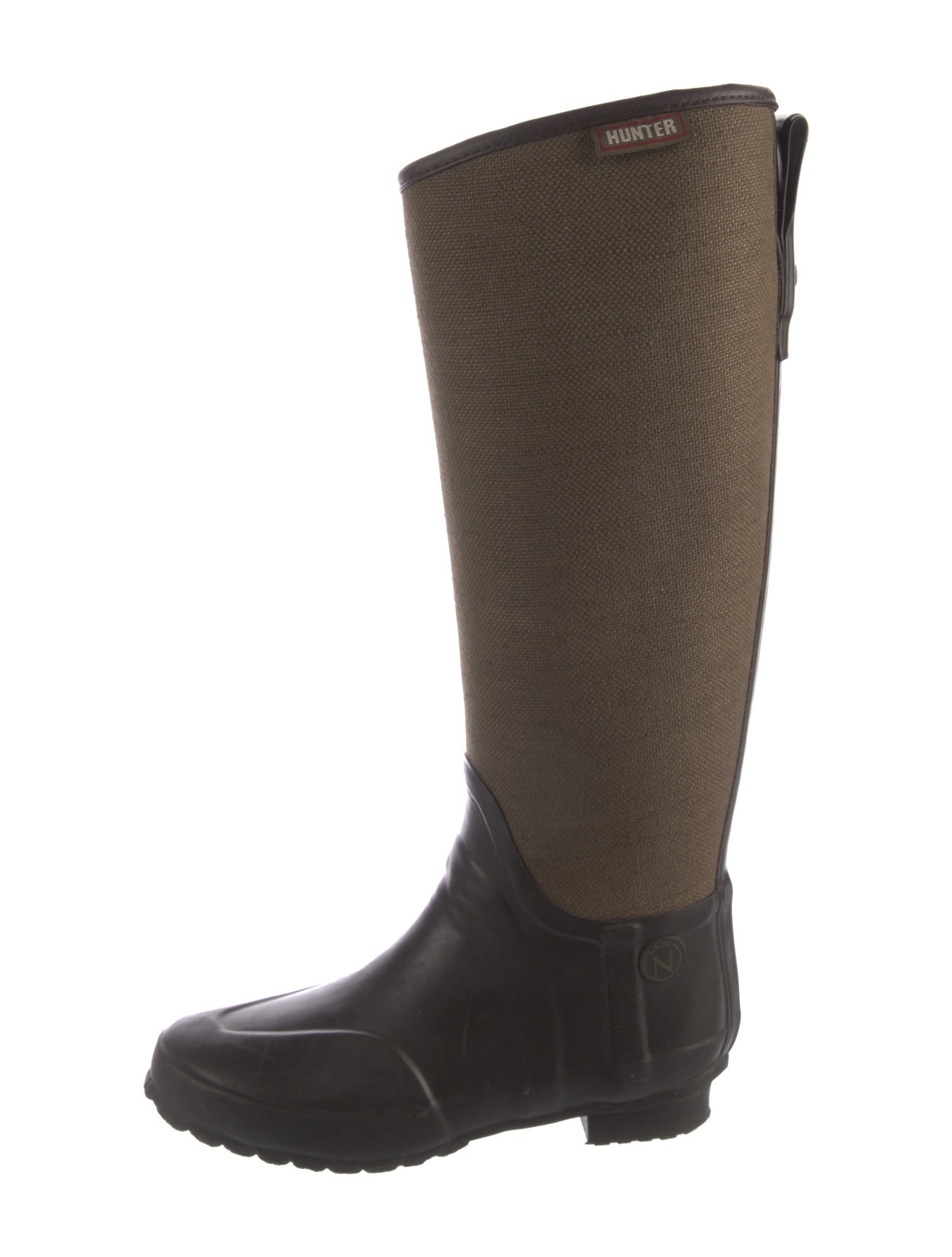 Hunter Canvas Colorblock Pattern Boots