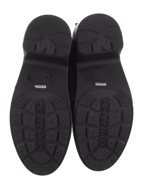 Hunter Suede Colorblock Pattern Combat Boots